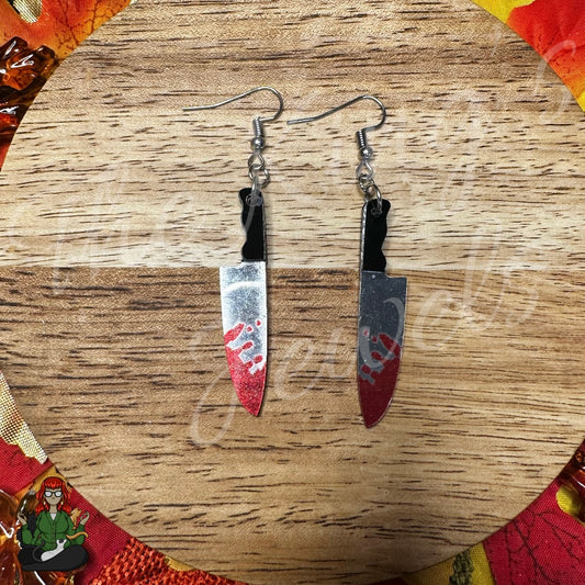 LeonaRae - Bloody Knife Earrings!