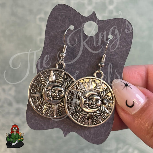 LeonaRae - Astrology Zodiac Sun & Moon Charm Earrings!