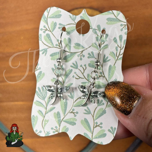 LeonaRae - Dragonfly Silver Charm Earrings!