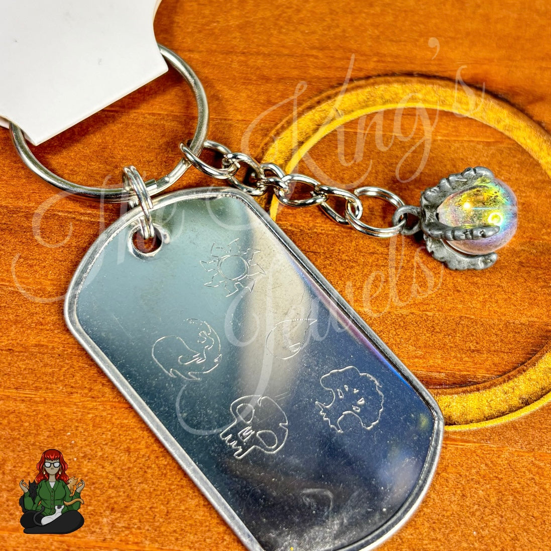 Reese - Nerd Etched Dog Tag Keychain!