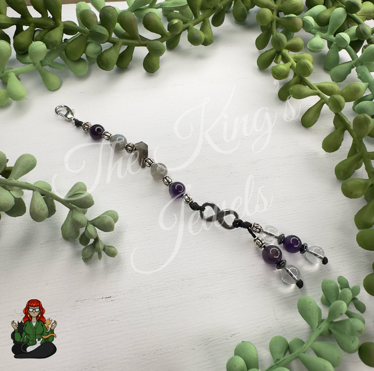 Morpheus - Gemstone Infinity Zipper Pull!