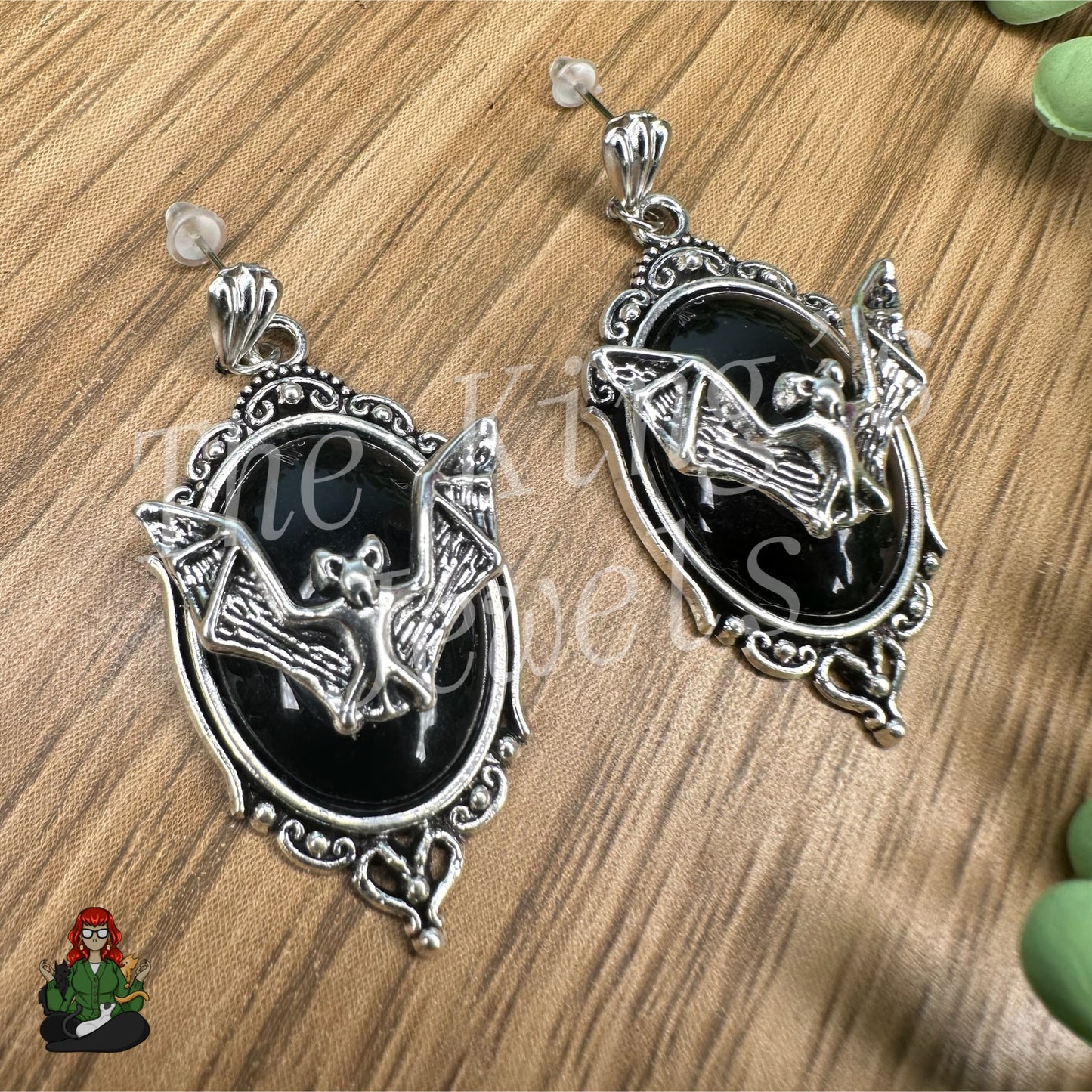 LeonaRae - Gothic Bat Stud Earrings!