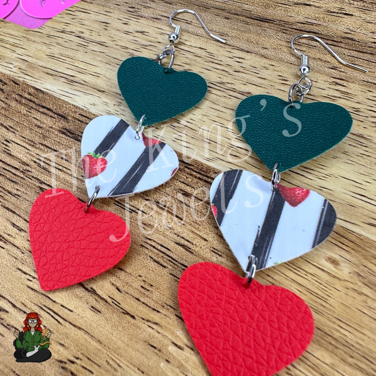 Lilith - Triple Charmingly Yours Heart Earrings!