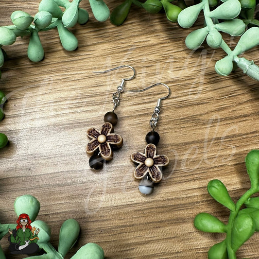 Melissa - Boho Flower Beaded Earrings!