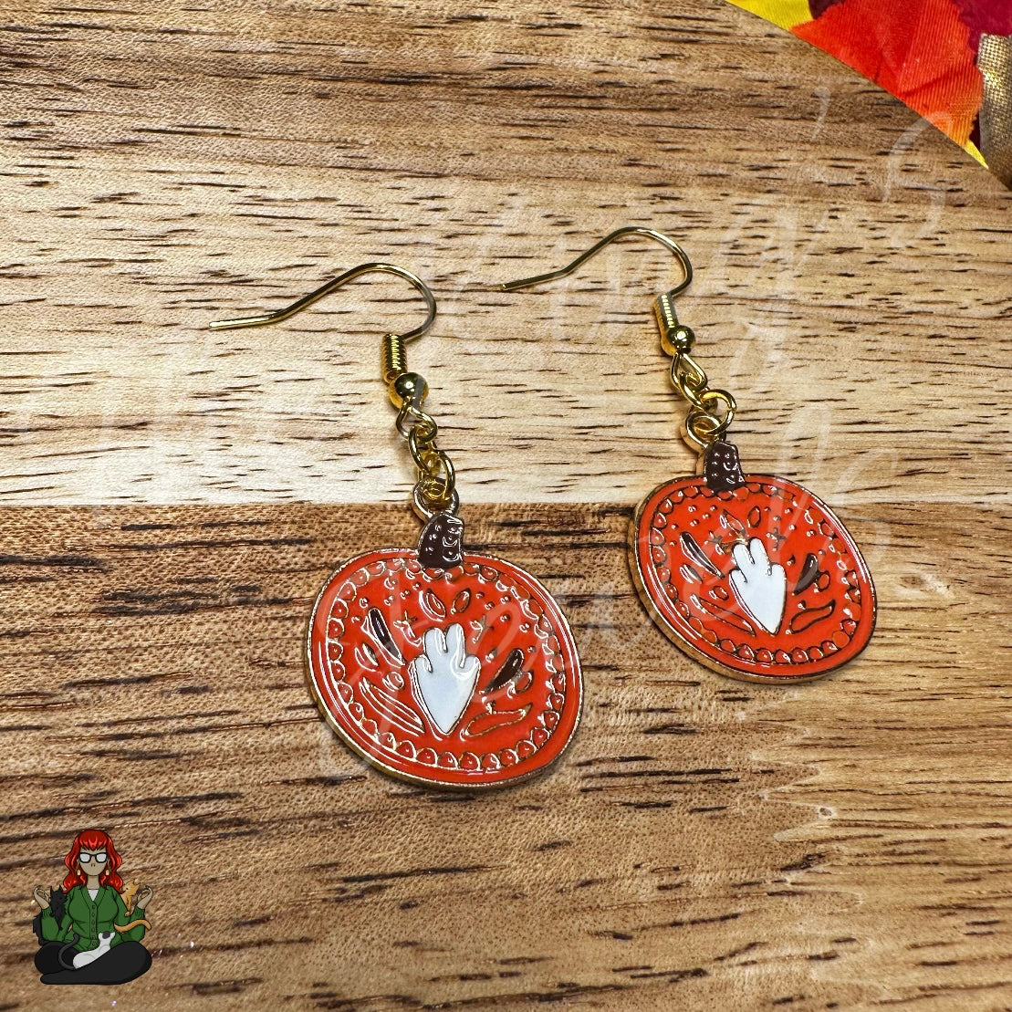 LeonaRae - Pumpkin Earrings!