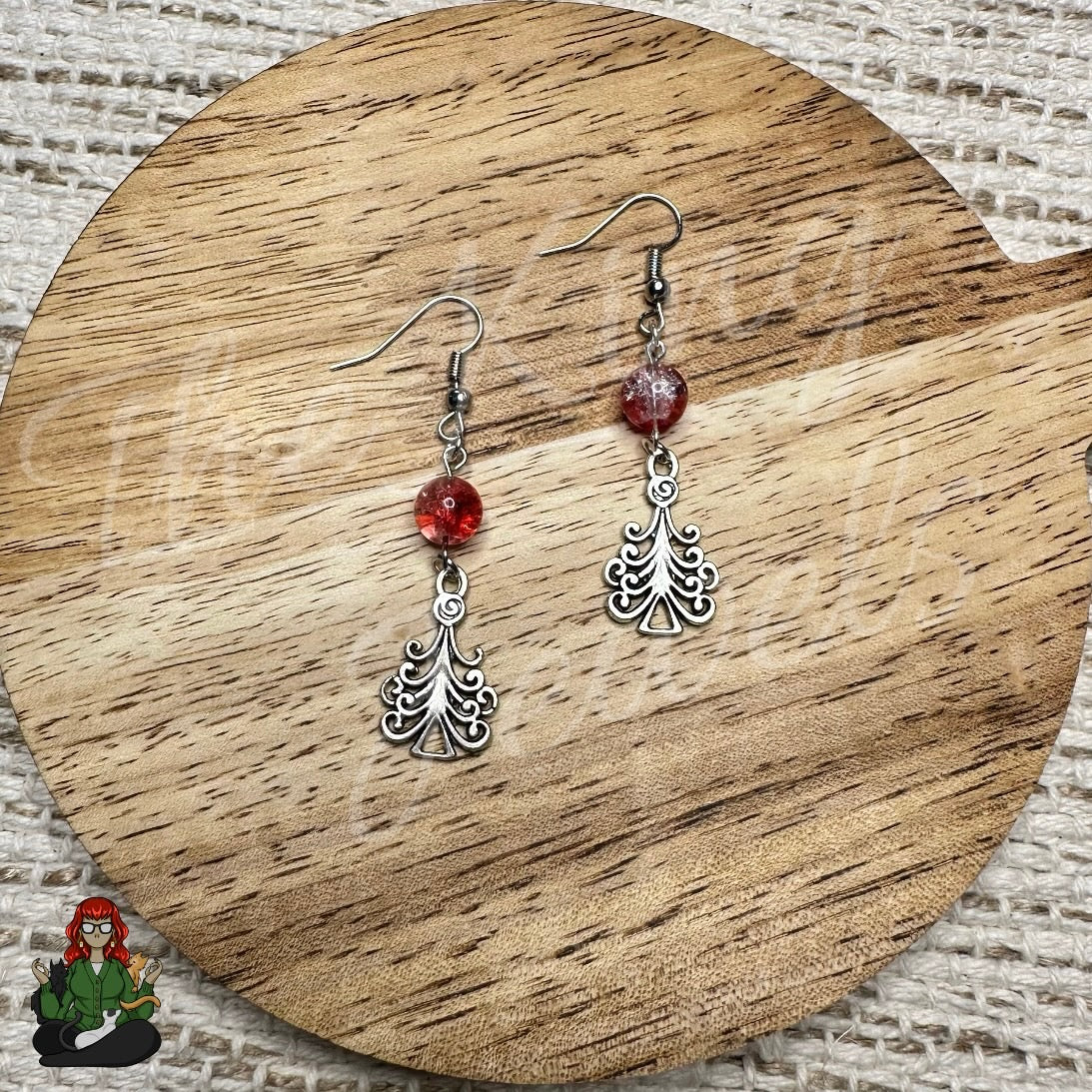 Katie - Christmas Tree Earrings!