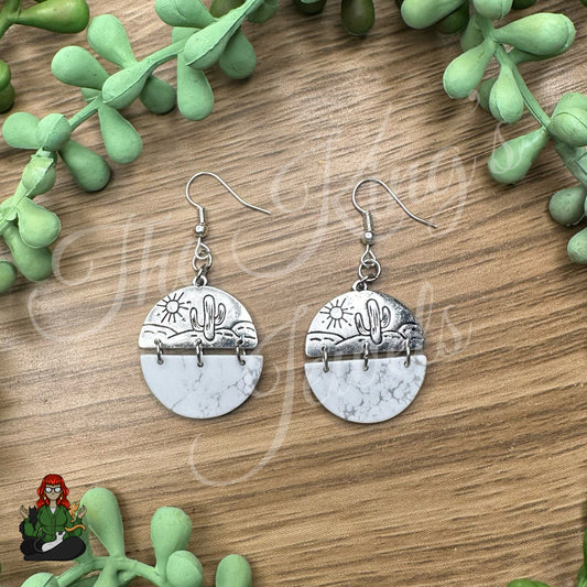 LeonaRae - Semi Circle Cacti  Earrings!