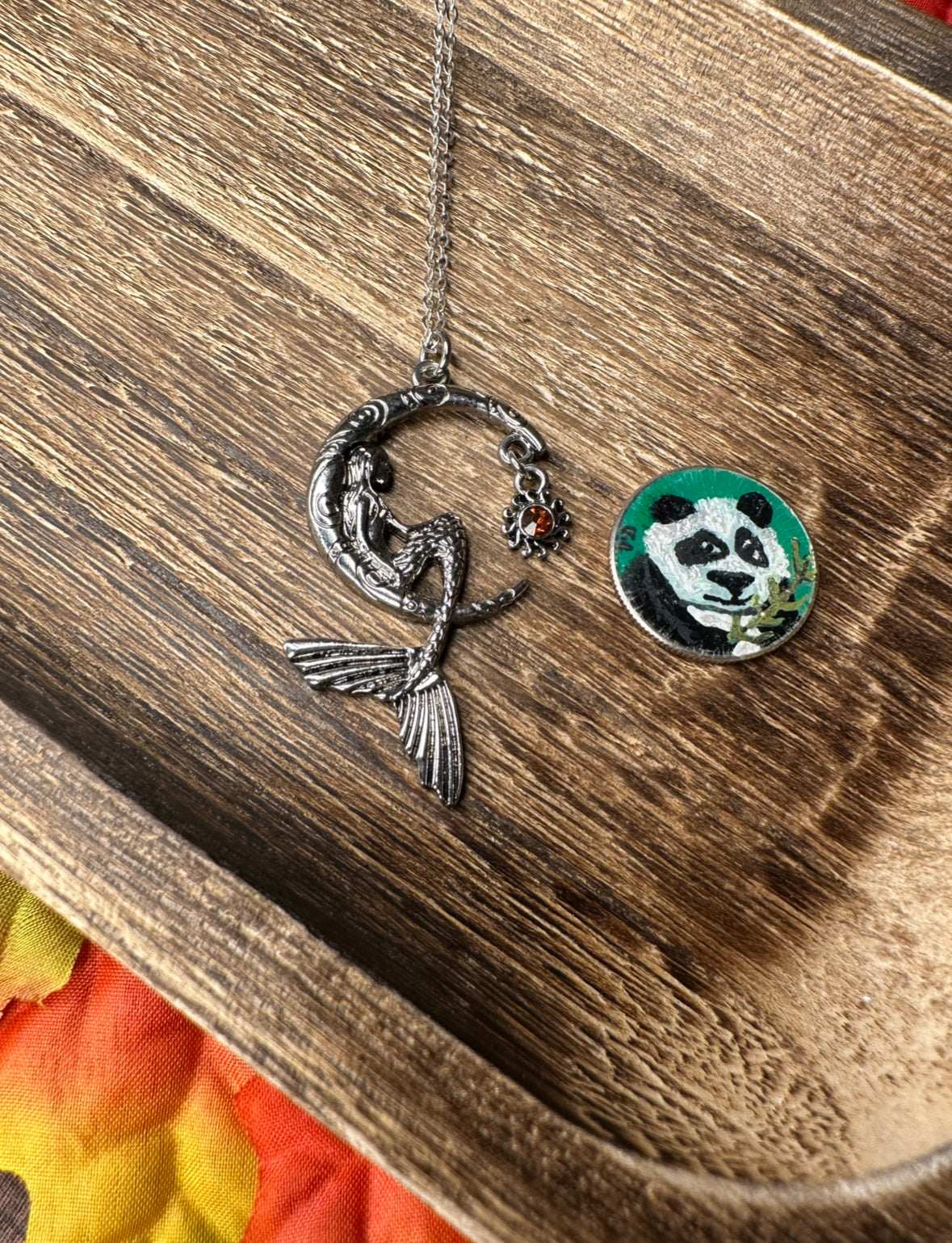 Ella - Moon & Mermaid Necklace