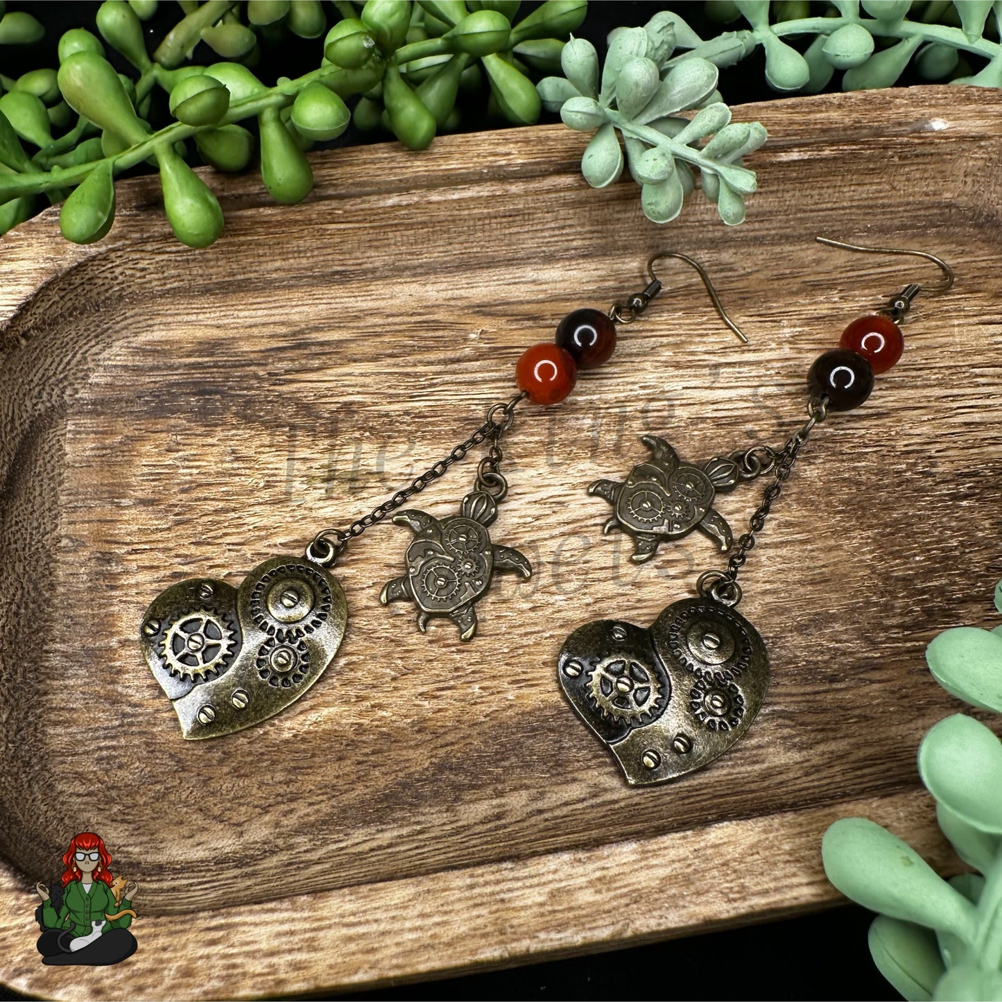 Gladys - Under The Sea But Make It Steam Punk Earrings!