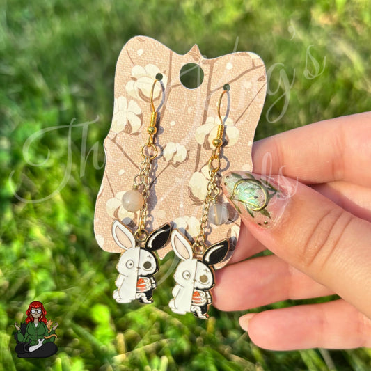 Gladys - Creepy Bunny Earrings!