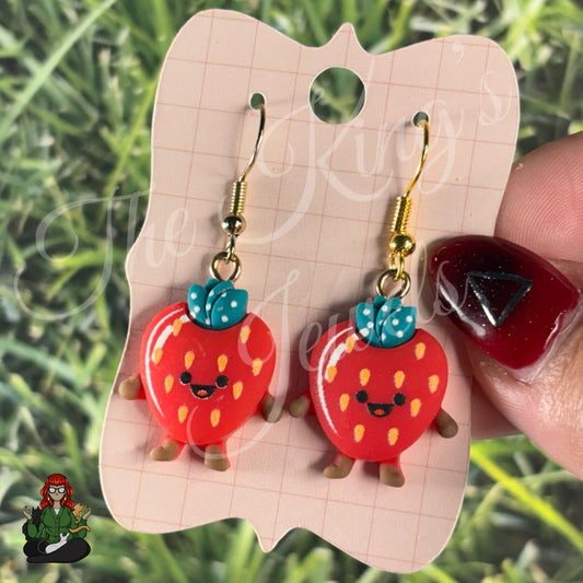 LeonaRae - Strawberry Charm Earrings!