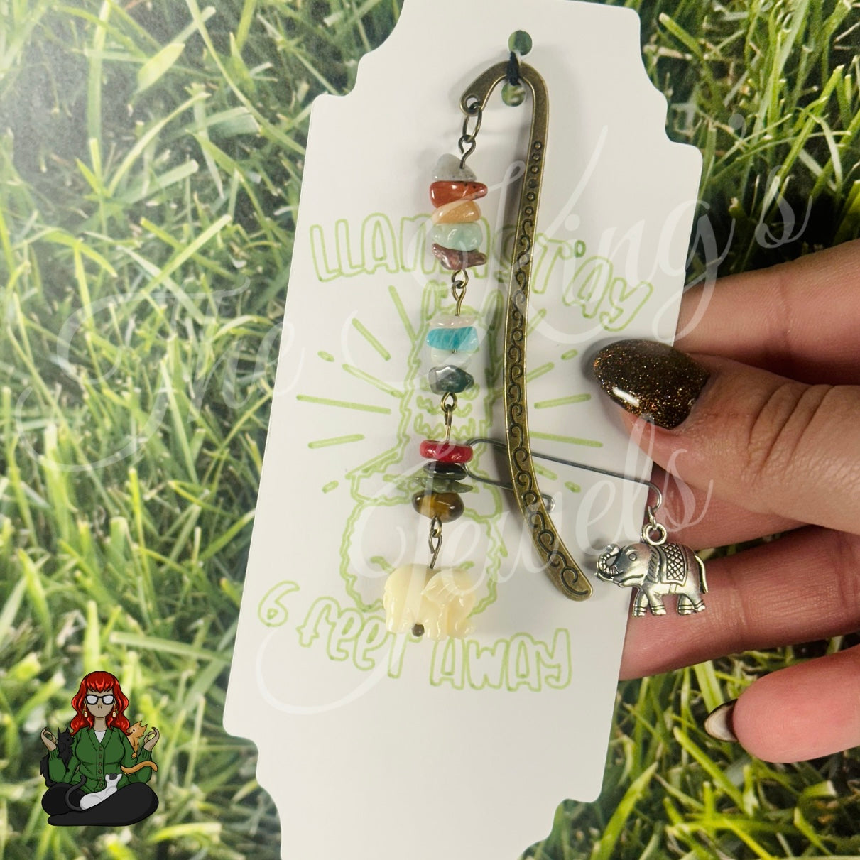 GwennaBelle - Elephant Chakra Crystal Bead Bookmark!