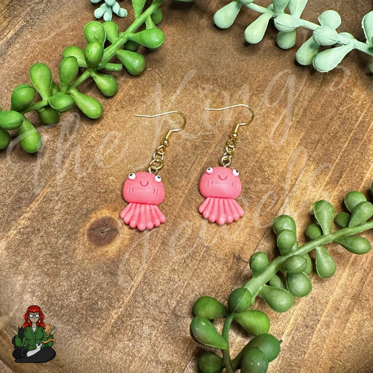 LeonaRae - Kids Pink Octopus Earrings!