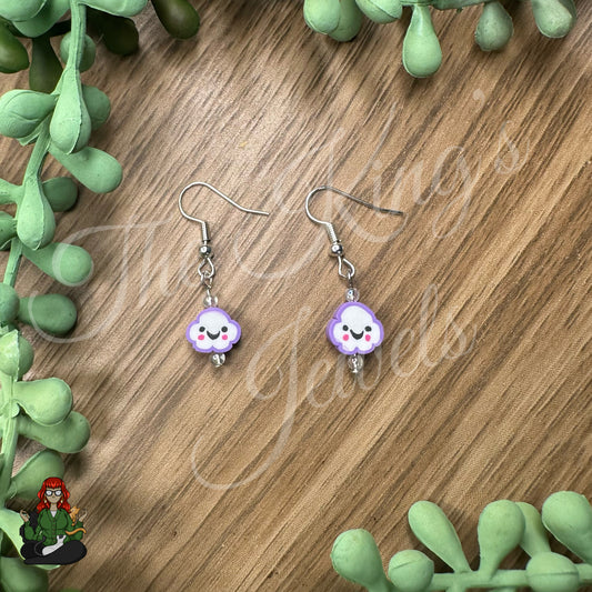 Shirley - Purple Cloud Earrings!