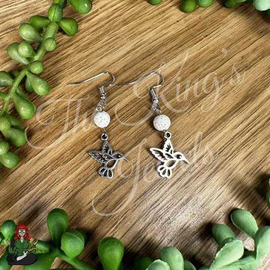 Katie - Bead & Hummingbird Earrings!