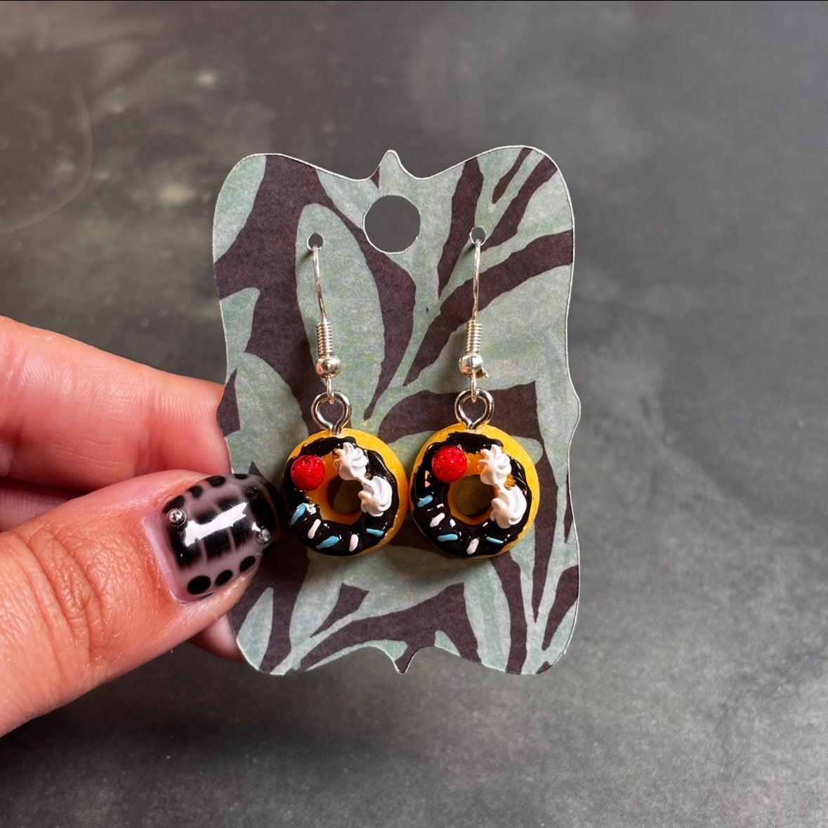 LeonaRae - Chocolate Donut Earrings!