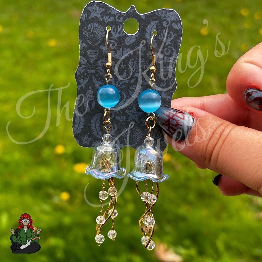 Katie - Jellyfish Crystal Beaded Earrings!