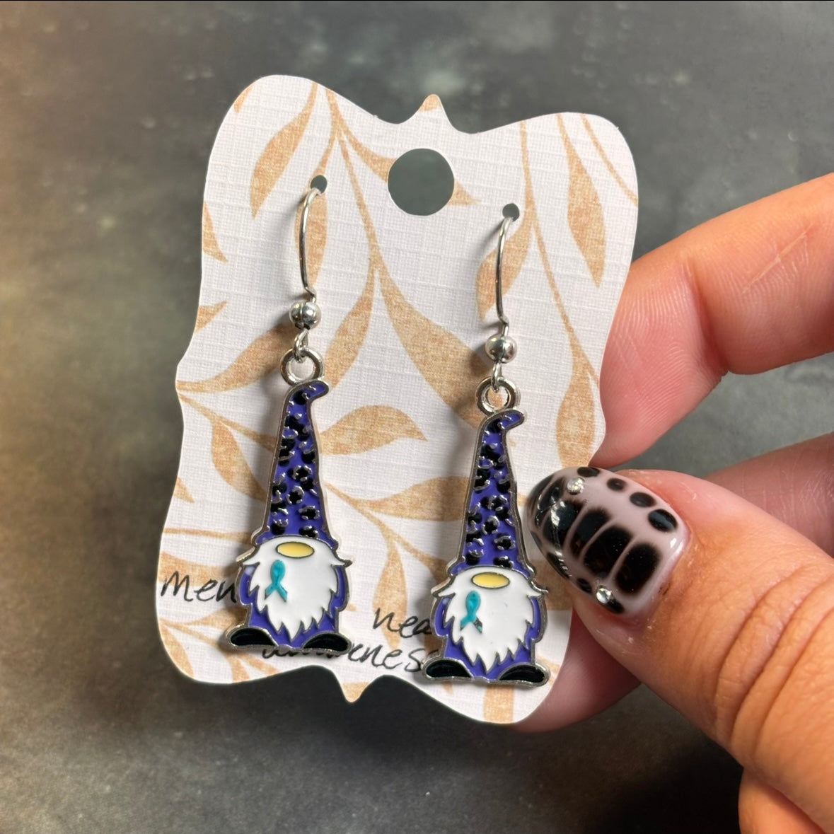 LeonaRae - Mental Health Awareness Gnome Earrings!