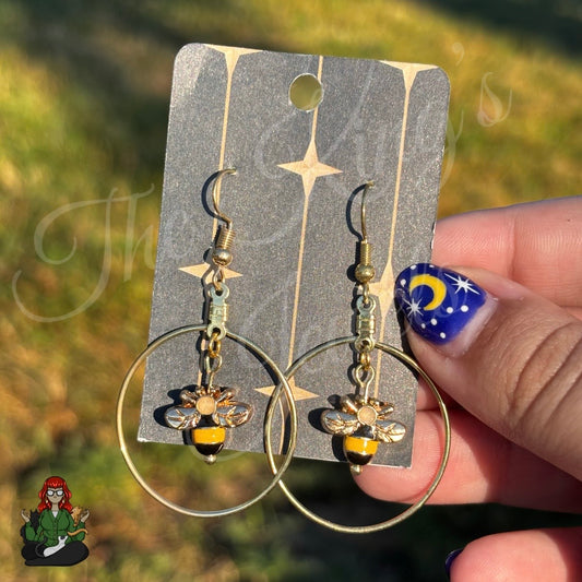 Riona - Bee-utiful Hoop Earrings!