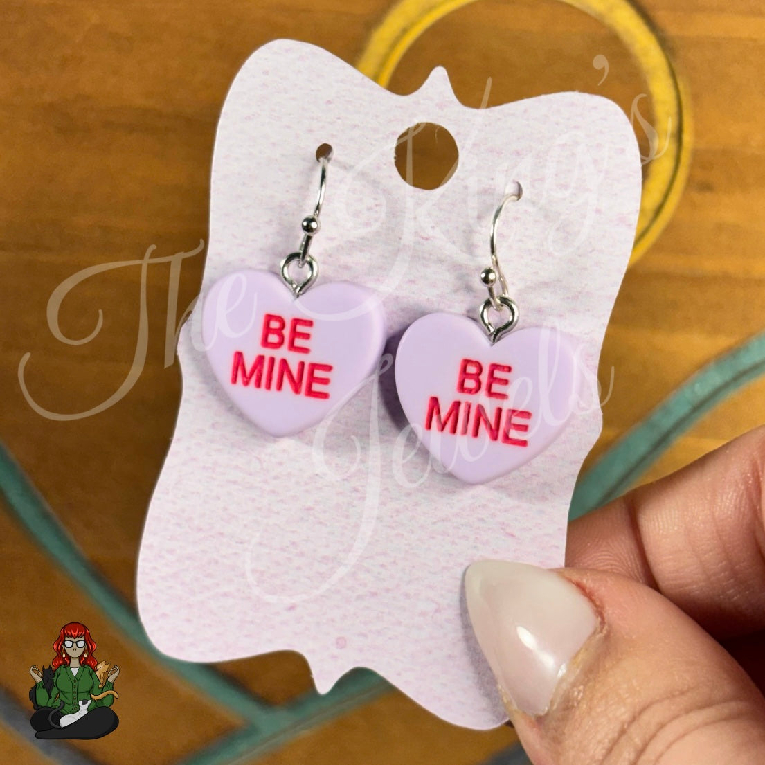 LeonaRae - Be Mine Conversation Heart Earrings!