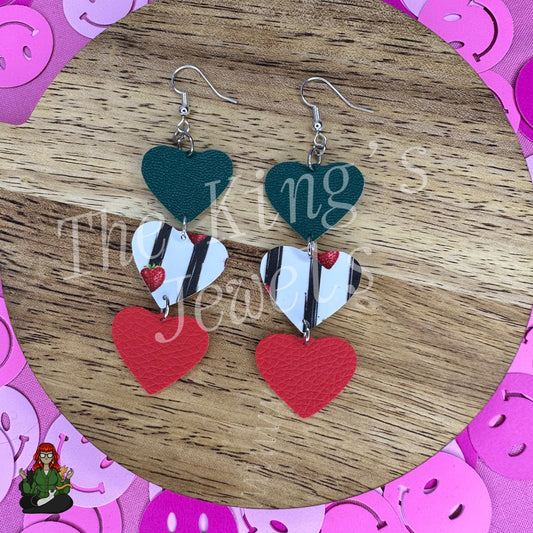 Lilith - Triple Charmingly Yours Heart Earrings!