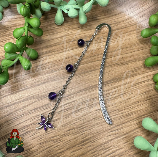 GwennaBelle - Amethyst & Dragonfly Bookmark!