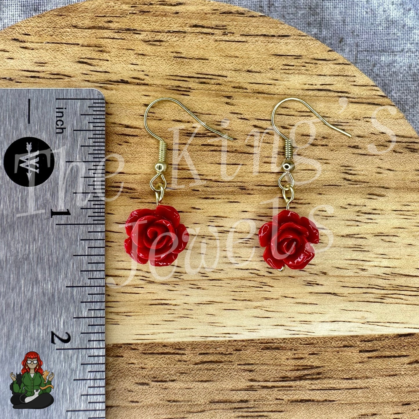 Shirley - Rose Beaded Earrings!