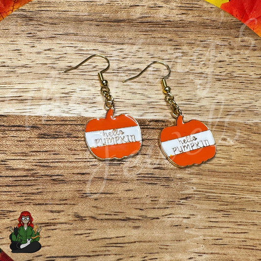 LeonaRae - 'Hello Pumpkin' Earrings!