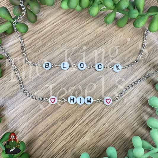 Block Him 2PC Necklace Set!