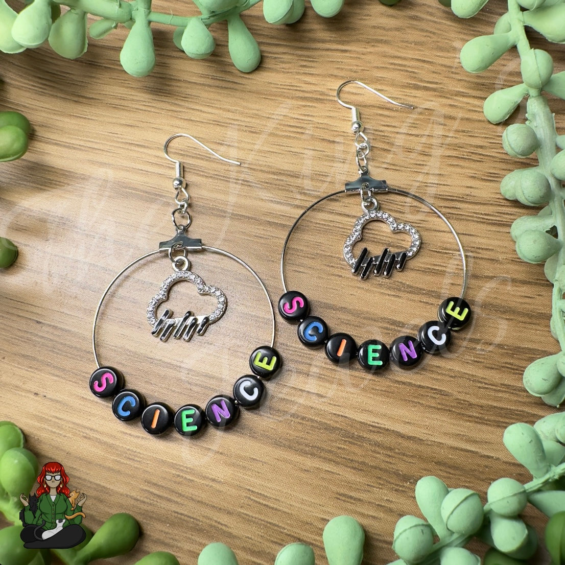 Riona - "Science" & Rain Cloud Earrings!