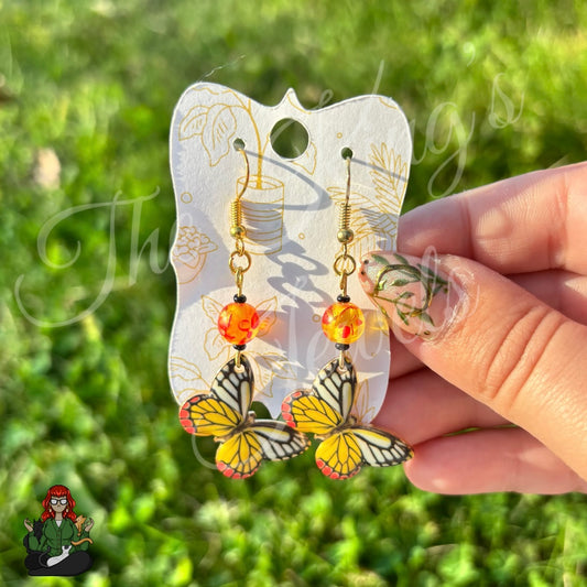 Katie - Monarch Butterfly Earrings!