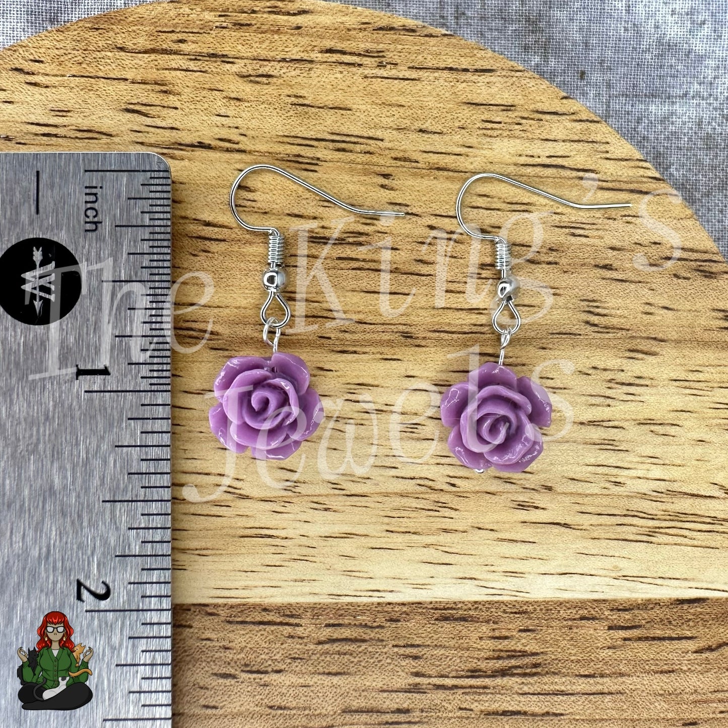 Shirley - Rose Beaded Earrings!