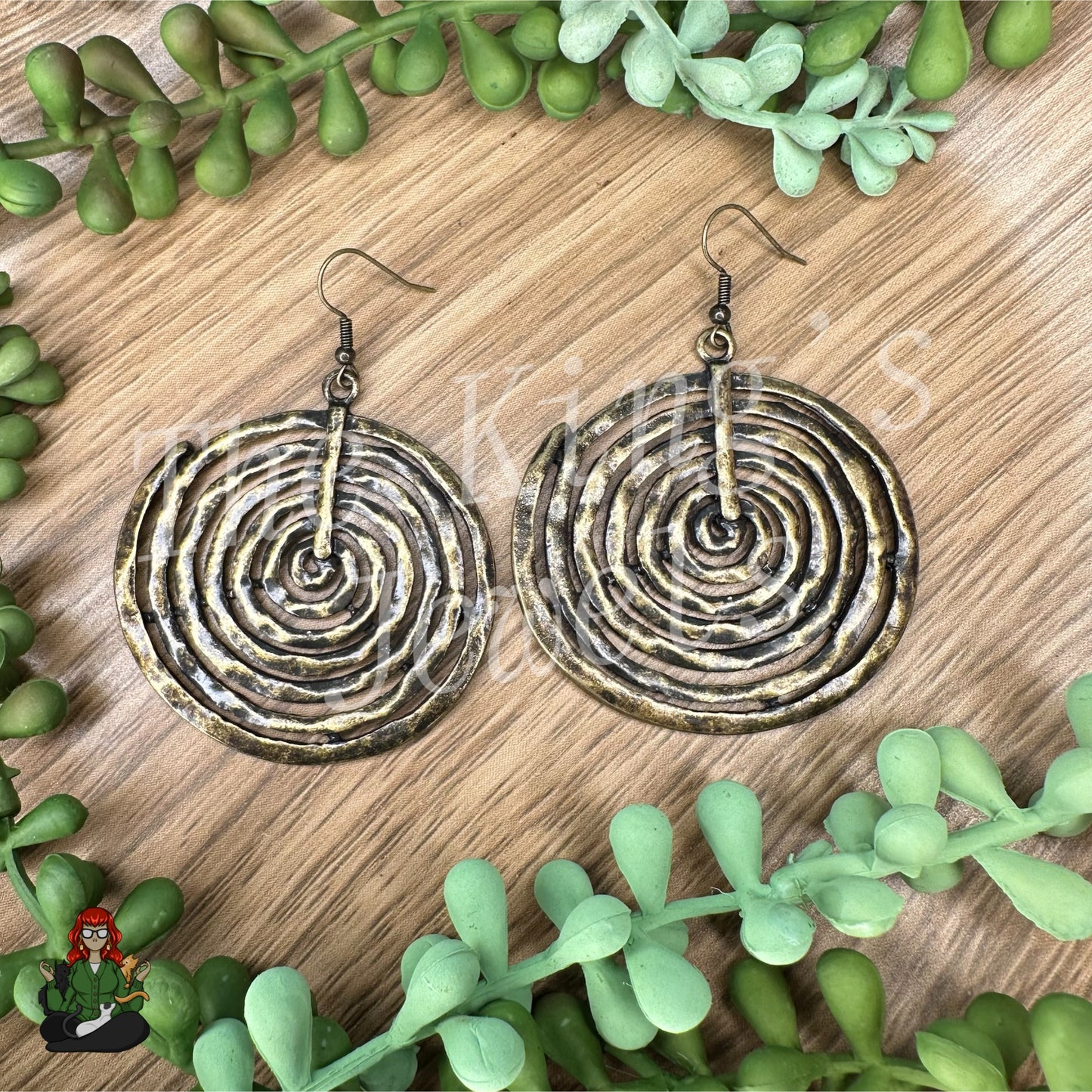 Big Swirl Statement Earrings!