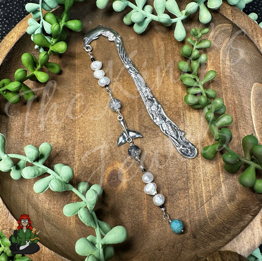 GwennaBelle - Fresh Water Pearl Dolphin Tail Bookmark!