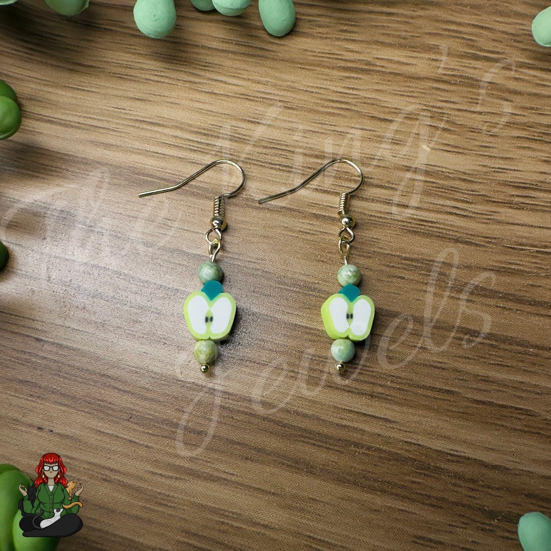 Melissa - Green Apple Earrings!