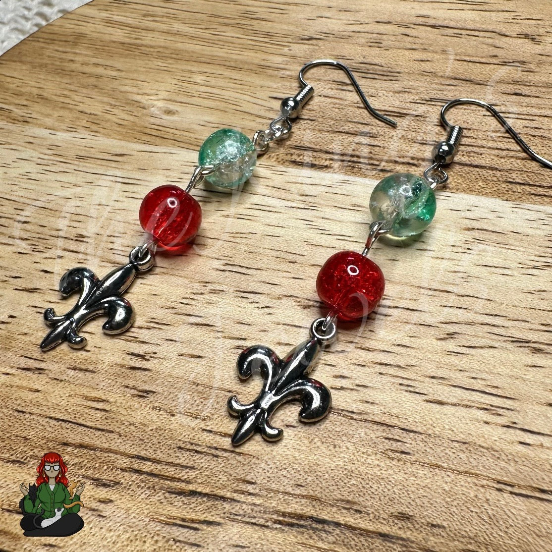 Amelia - Fleur De Lis Earrings!