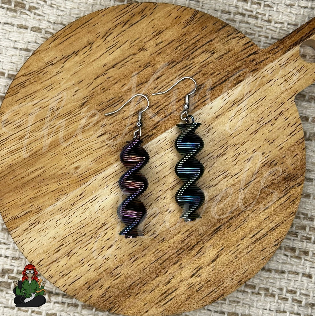 LeonaRae - Iridescent Spiral Earrings!