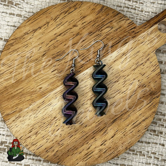 LeonaRae - Iridescent Spiral Earrings!