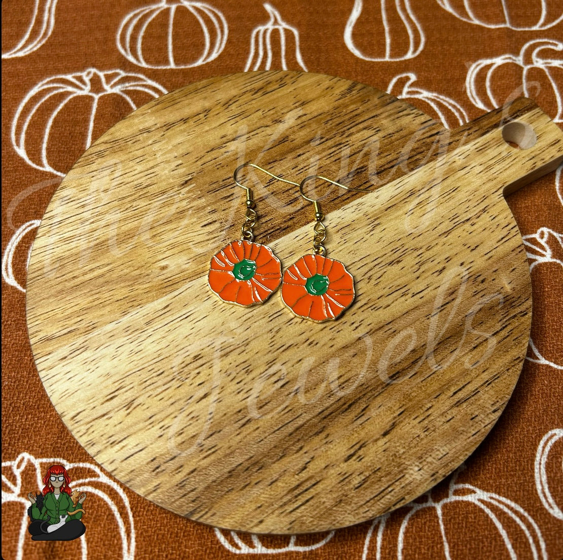 LeonaRea - Pumpkin Earrings!