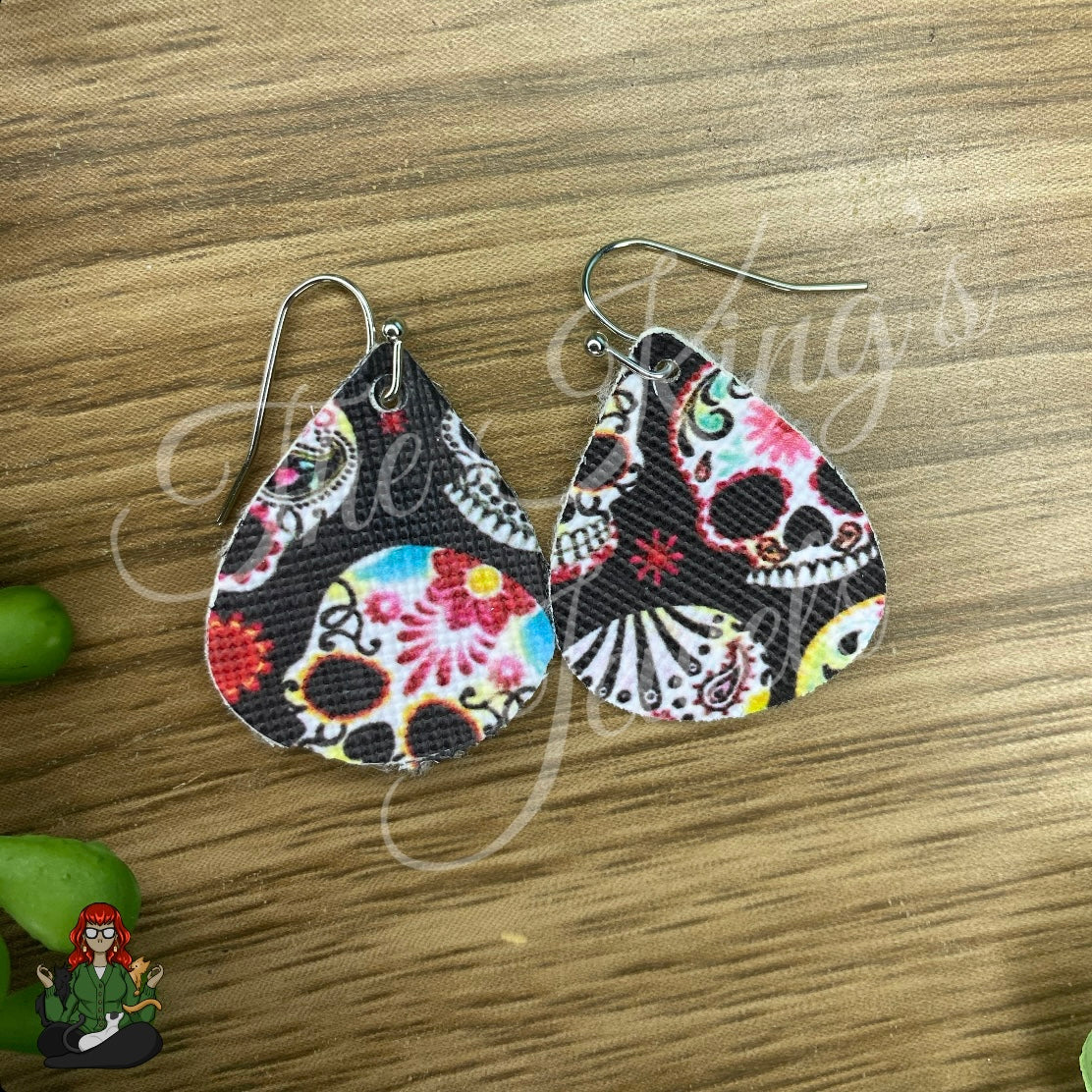 Rose - Sugar Skull Earrings!