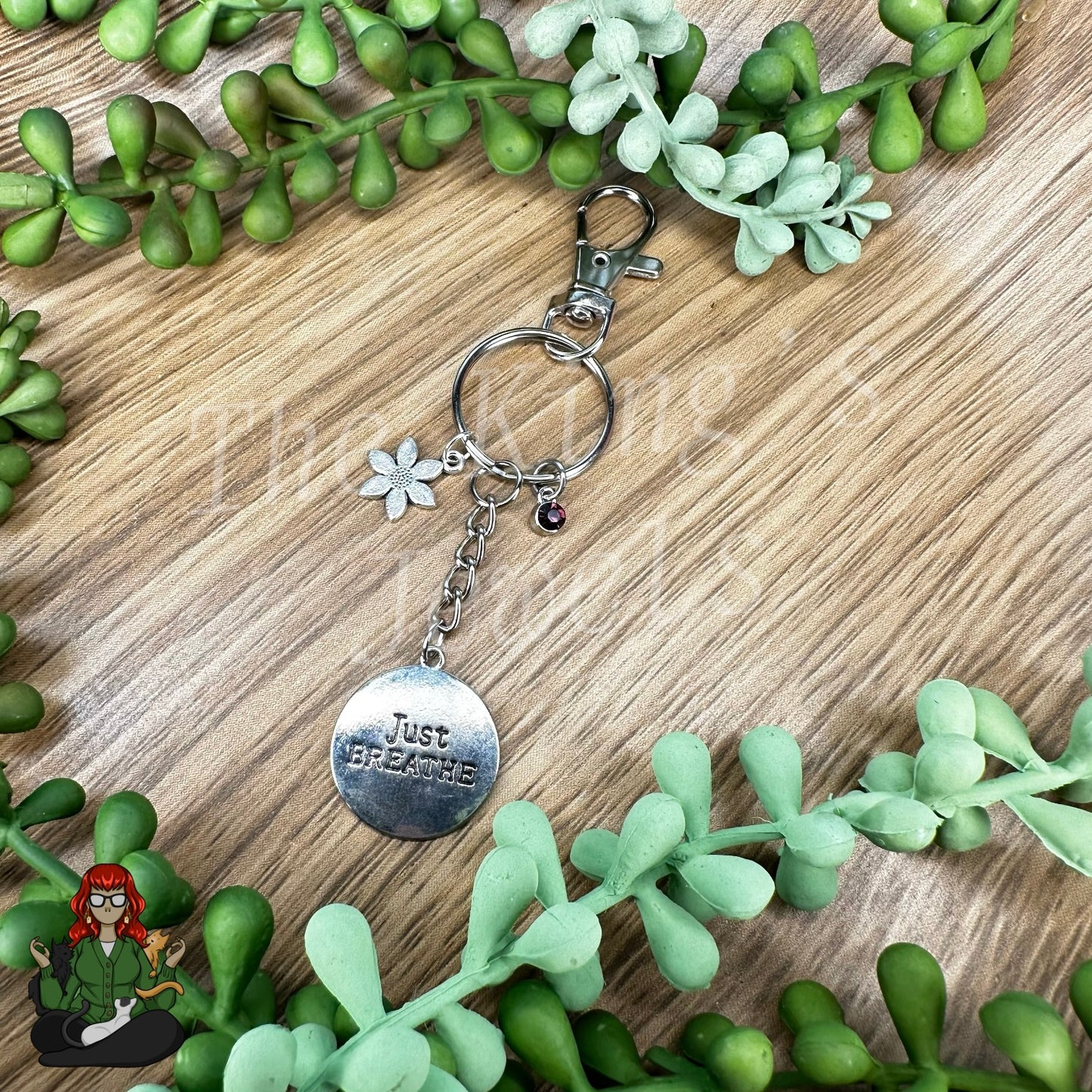 Morgan - 'Just Breathe' Keychain!