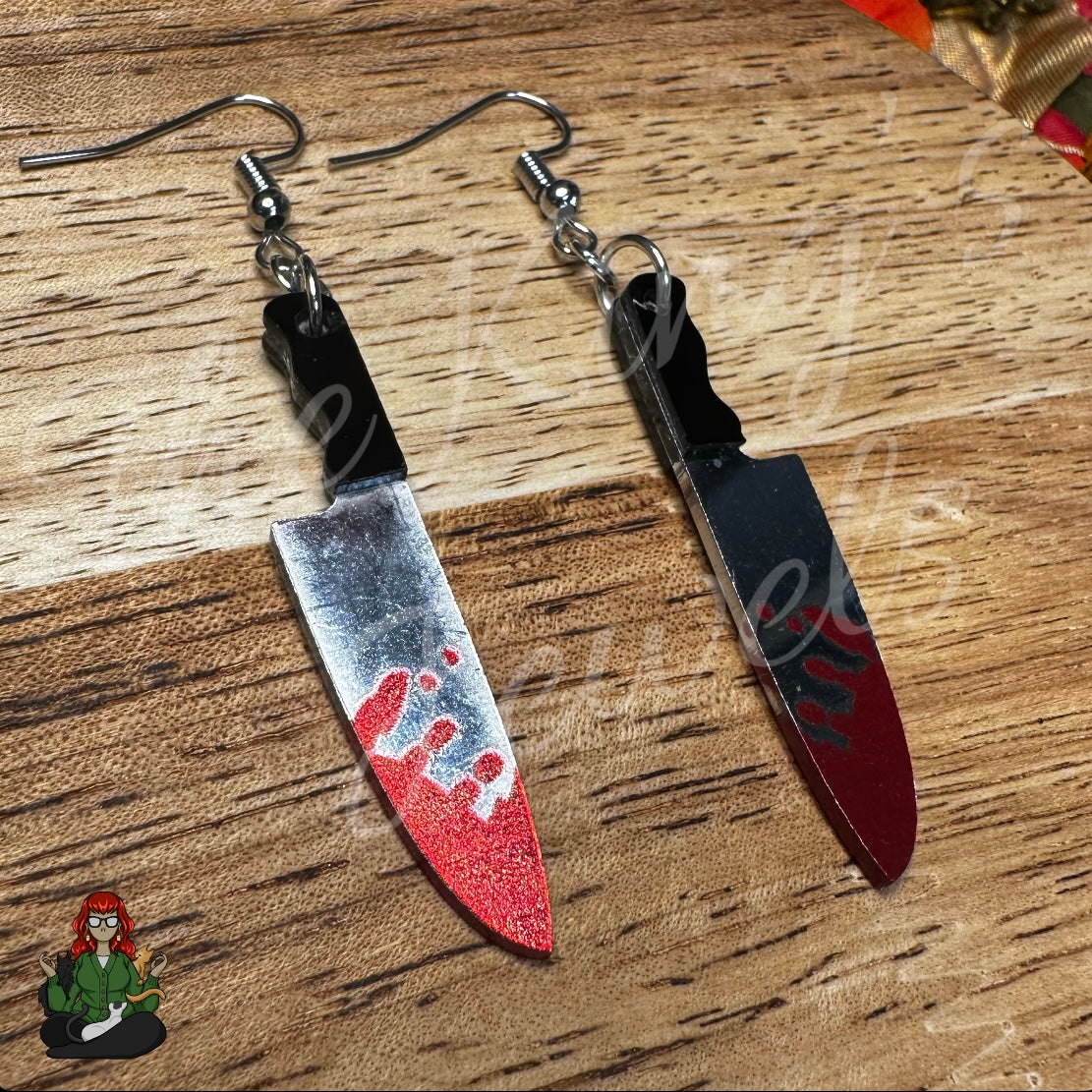 LeonaRae - Bloody Knife Earrings!