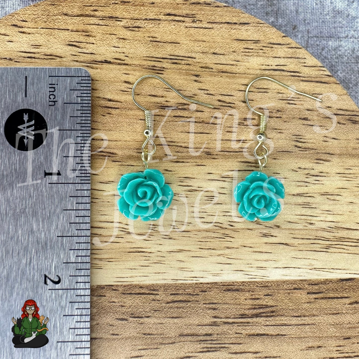 Shirley - Rose Beaded Earrings!