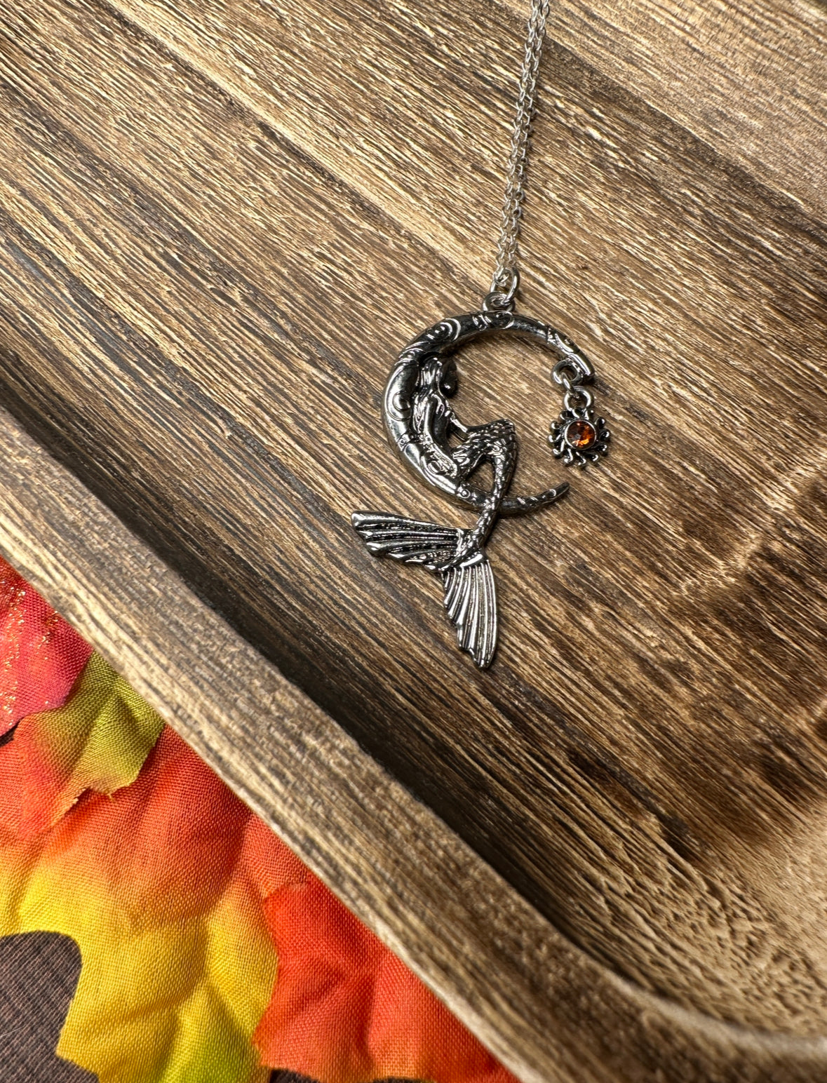 Ella - Moon & Mermaid Necklace