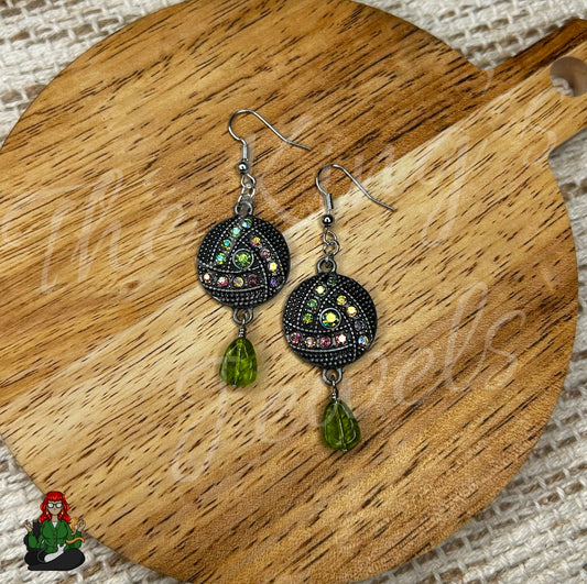 Katie - Leaf & Charm Earrings!