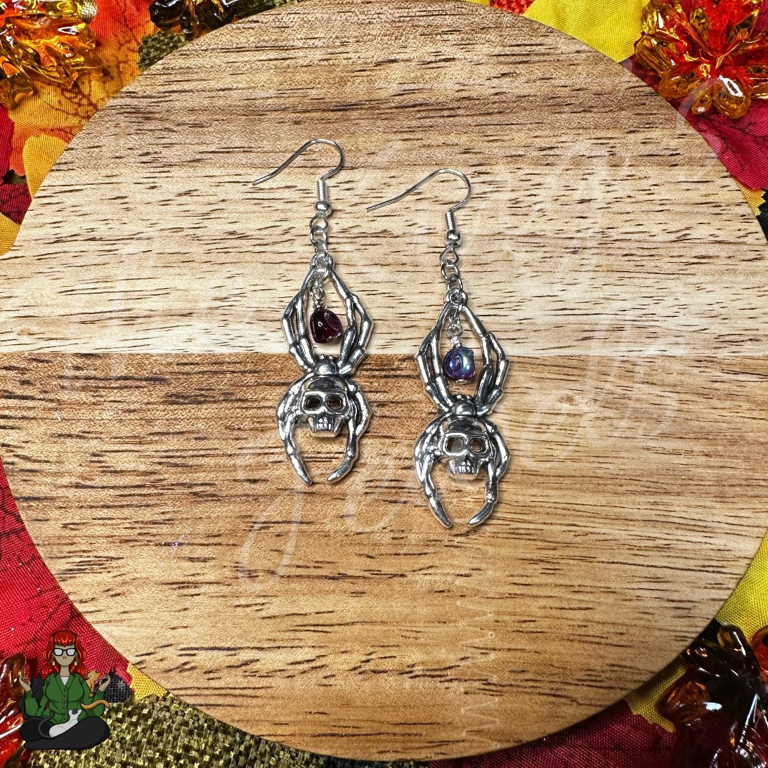 Caught up in a Web Spider Earrings!