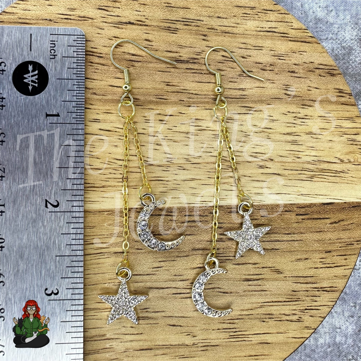 Gladys - Mismatch Moon & Star Earrings!