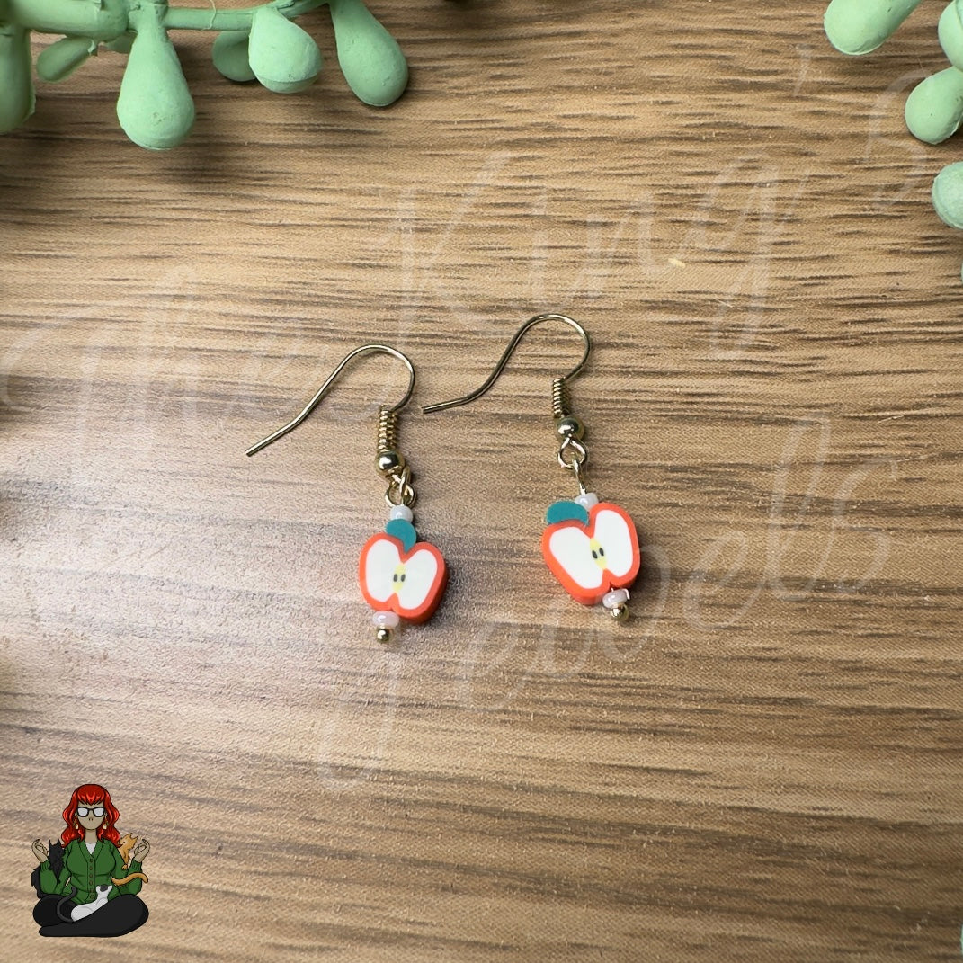 Melissa - Red Apple Earrings!