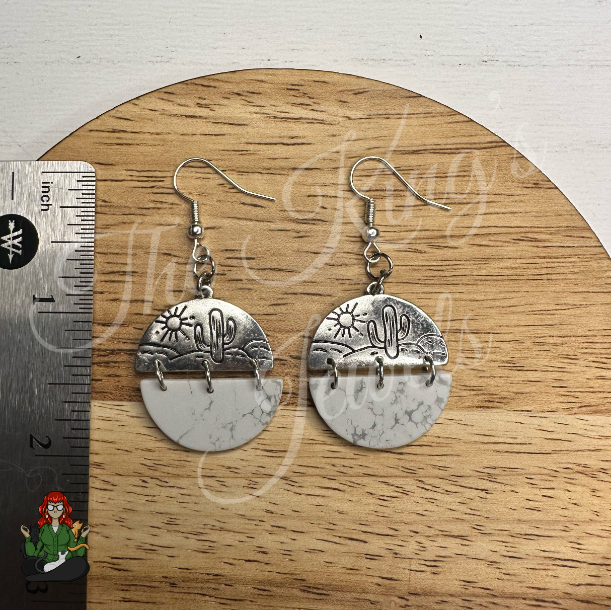 LeonaRae - Semi Circle Cacti  Earrings!