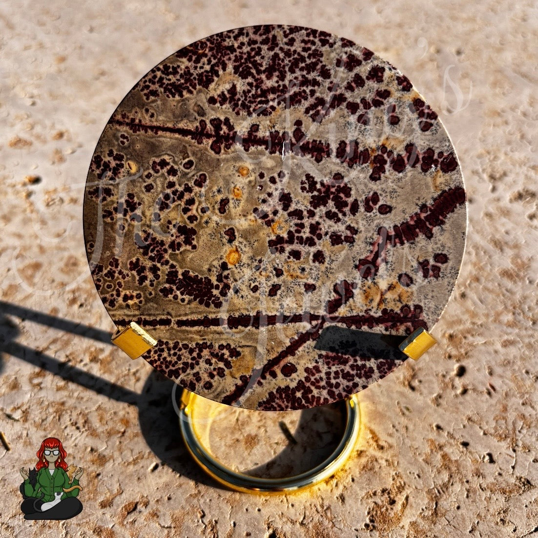 Picture Jasper Slab with Stand!